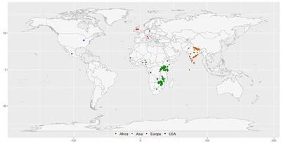 Genome-Wide Assessment of Population Structure and Genetic Diversity of the Global Finger Millet Germplasm Panel Conserved at the ICRISAT Genebank